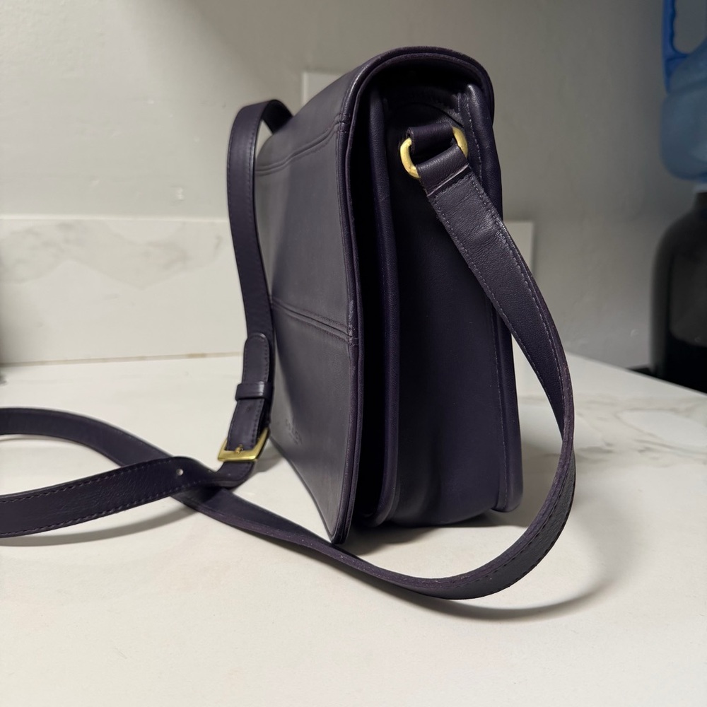 Vintage Coach Tribeca Flap (EGGPLANT) - Picture 6 of 16